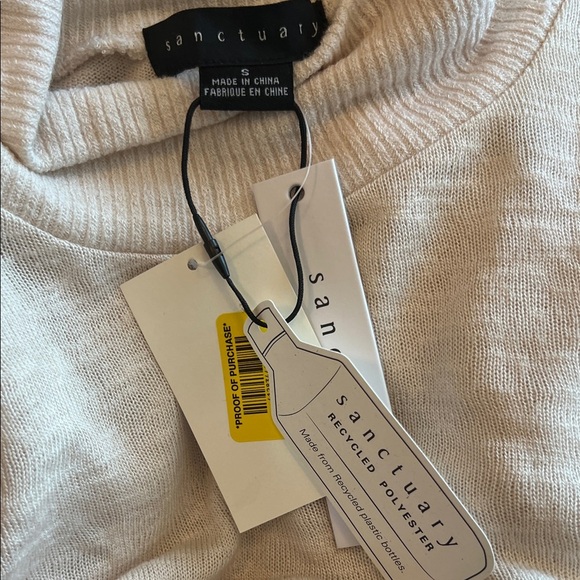 Sanctuary Cream Twist Front Long Sleeve Top - Picture 5 of 5